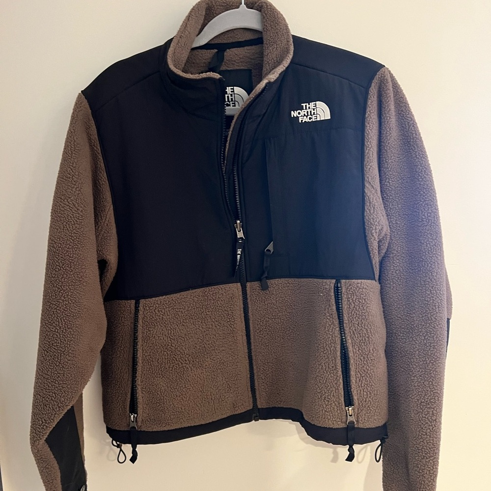 The North Face Brown and Black Fleece Jacket